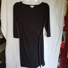 New York & Company Dresses | New York & Company Faux Wrap Dress | Color: Black | Size: M