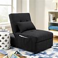 Folding Ottoman Sleeper Bed 4 in 1 Multi-Function Sofa Bed Chaise Lounge Chairs
