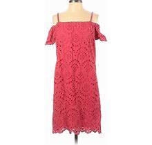 Hope & Harlow Casual Dress Cold Shoulder Short Sleeve: Pink Dresses - Women's Size 2