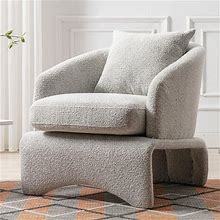 Modern Luxury Style Emphasizes Chairs, Armchairs, Living Room Chairs, And Casual Padded Bucket Chairs - LIGHT GREY