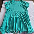 Sonoma Dresses | Short-Sleeved, Knit, Empire Waist Midi-Dress | Color: Green | Size: 2X