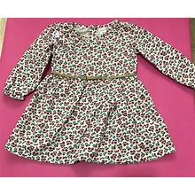Carter's-Baby Girl Adorable Belted Long Sleeve Dress Infant 18m Great