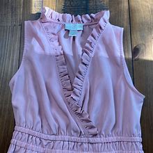 Loft Dresses | Extra Small Petite Loft Outlet Dress. Never Worn. | Color: Pink | Size: Xs