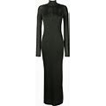Saint Laurent - Long-Sleeve Maxi Dress - Women - Viscose - S - Green