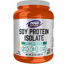 NOW Sports Nutrition, Soy Protein Isolate, 25 G With Bcaas, Creamy Vanilla Powder, 2-Pound