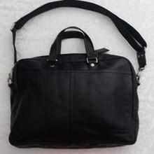 Coach Men's Black Leather Briefcase NEW WITH TAGS