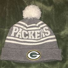 NFL Youth Grey Packers Winter Hat - Kids | Color: Grey