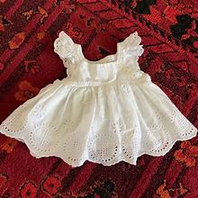 Gap Dresses | 0-3 Month Baby Gap Eyelet Dress | Color: White | Size: 0-3Mb