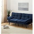 Memory Foam Futon Sofa Couch Bed - Blue