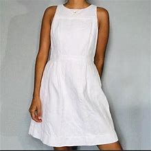 J. Crew Dresses | J Crew White Pique Eyelet Dress Size 4 | Color: White | Size: 4