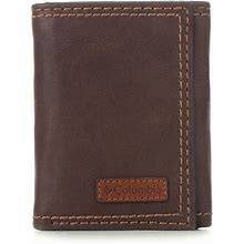 Columbia Men's Trifold Wallet In Brown