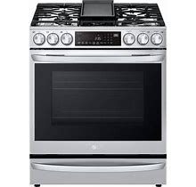 6.3 Cu. Ft. Smart Slide-In Gas Range With Probake Convection & Air Sous Vide In Printproof Stainless Steel