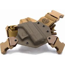 Kenai Chest Holster For A Glock 26/27/33 Closed End, Right Hand, Mas/Grey-Coyote Tan FITS All GENS Except GEN 5