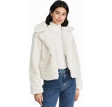 [BLANKNYC] Womens Luxury Clothing Ribbed Cropped Faux Fur Jacketluxury Clothing Ribbed Cropped Faux Fur Jacket