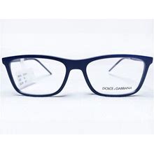 NEW Dolce & Gabbana DG5044 3017 Mens Blue Rectangle Eyeglasses Frames 55/17145