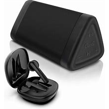 Oontz Angle 3 Bluetooth Speaker And True Wireless Bluetooth 5.0 Budz Ultra, Portable Bluetooth Speaker And In-Ear Headphone Bundle