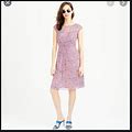 J. Crew Dresses | J Crew Sweet Meadow Silk Midi Dress A4168 Sz 4 | Color: Blue/Pink | Size: 4