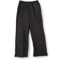 Collections Etc Samanthas Style Shoppe Women's Elastic Waist Comfortable Cropped Capri Pants, Black, XXX Large