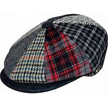 Epoch Men's Patchwork Plaid Apple Wool Cap Newsboy Cabbie Golf Hat Multi Color