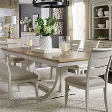 Liberty Farmhouse Reimagined White Chestnut 5Pc Dining Room Set