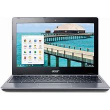 Acer Gray Restored Chromebook C720 Chromebooks Laptop Intel Celeron 2955U 2Gb Ram 16Gb Ssd Chrome Os (Refurbished) Size 11.6