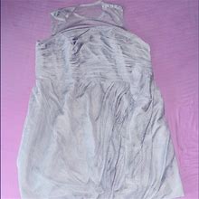 White By Vera Wang Dresses | Vera Wang White Chiffon Dress In Gray Size 22 | Color: Gray | Size: 22