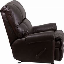 Flash Furniture Contemporary Ty Chocolate Leather Rocker Recliner