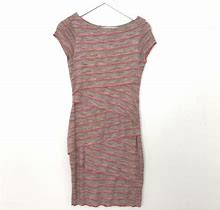 Anthropologie Bailey 44 S Layered Tiered Stripe Dress Short Sleeve