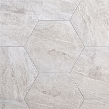 Castille | Nepal Grey Hexagon Porcelain Tile, 17 X 20, 9 mm Thick - Floor & Decor | 100903566