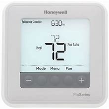 Honeywell Home TH6320U2008 T6 Pro Programmable Thermostat, 3H/2C Heat Pump, 2H/2C Conventional | Supplyhouse.Com