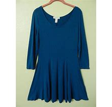 Forever 21 Juniors Women's L Indigo Blue A Line Dress