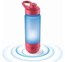 ICEWATER 3-In-1 Smart Water Bottle(Glows To Remind You To Stay Hydrated)+Bluetooth Speaker+Music Dancing Lights,22 Oz,Stay Hydrated, Enjoy Music(Red)