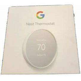 Google Nest Programmable Smart Wi-Fi Thermostat 2020 Snow G4cvz Save