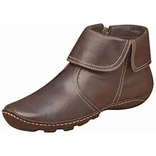 Sbgmosj Women's Ankle Boots & Booties Leather Gray Dressy Booties Women Ankle Boots Ankle Boots For Women Size 11.5 Low Top Work Boots For Men Womens