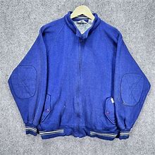 Vintage Christian Dior Sweatshirt Adult Large Navy Designer Full Zip Button 90S. Christian Door. Blue. Hoodies & Sweatshirts.