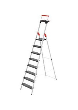 Hailo L100 Pro 8 Step Aluminum Folding Step Ladder