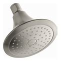 Kohler K-10282-AK Forte 2.5 GPM Single Function Shower Head With Katalyst Air-Induction Technology Brushed Nickel Showers Shower Heads Single Function