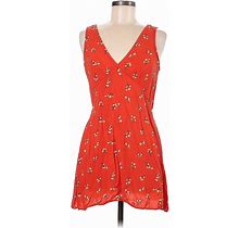 Abound Casual Dress V Neck Sleeveless: Orange Dresses - Women's Size Medium