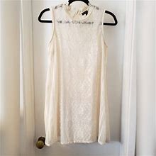 As U Wish Dresses | As U Wish Lace A-Line Dress | Color: Cream | Size: M
