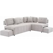 Gray Sectional - Latitude Run® Henya 2 - Piece Upholstered Sofa & Chaise Chenille | 31.88 H X 91.73 W X 65.74 D In | Wayfair
