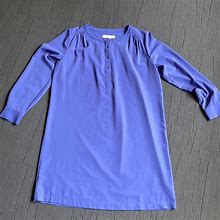 Loft Dresses | Loft Easy Care Dress | Color: Blue/Purple | Size: M