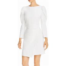 Shoshanna Dresses | Soshanna Upton Asymmetric Sheath Dress 2 White | Color: White | Size: 2