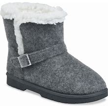 Women's Faux Wool Ankle Boot By Gaahuu In Grey (Size 9 M)