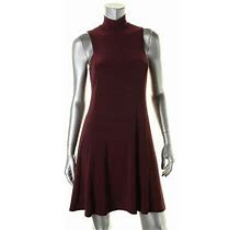Ralph Lauren Claret Mock Neck Stretch Jersey Swing Shift Dress, 10R -