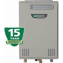A.O. Smith Signature Series 6.6-GPM 140000-BTU Outdoor Natural Gas/Liquid Propane Tankless Water Heater | GT15-110U-O