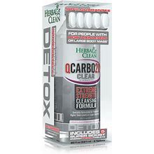 Herbal Clean Qcarbo20 Clear Extreme Strength Cleansing Formula Cran-Raspberry Flavor 20 Fl Oz