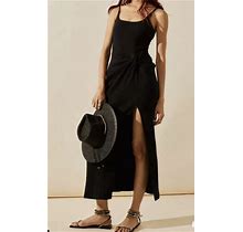Free People Allure Maxi Dress S Women's Casual Smocked Fitted Long