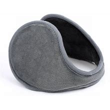 Ear Muffs For Winter Men Women, Fleece Ear Warmers Winter Warm Earmuffs For Cold Winters Adjustable - Gray