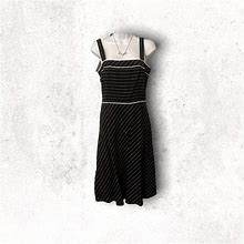 Loft Dresses | Ann Taylor Loft Womens Dress Nwt | Color: Black/White | Size: 6