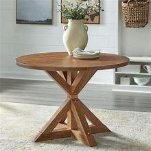 Simple Living Charlotte Pedestal Dining Table - Driftwood